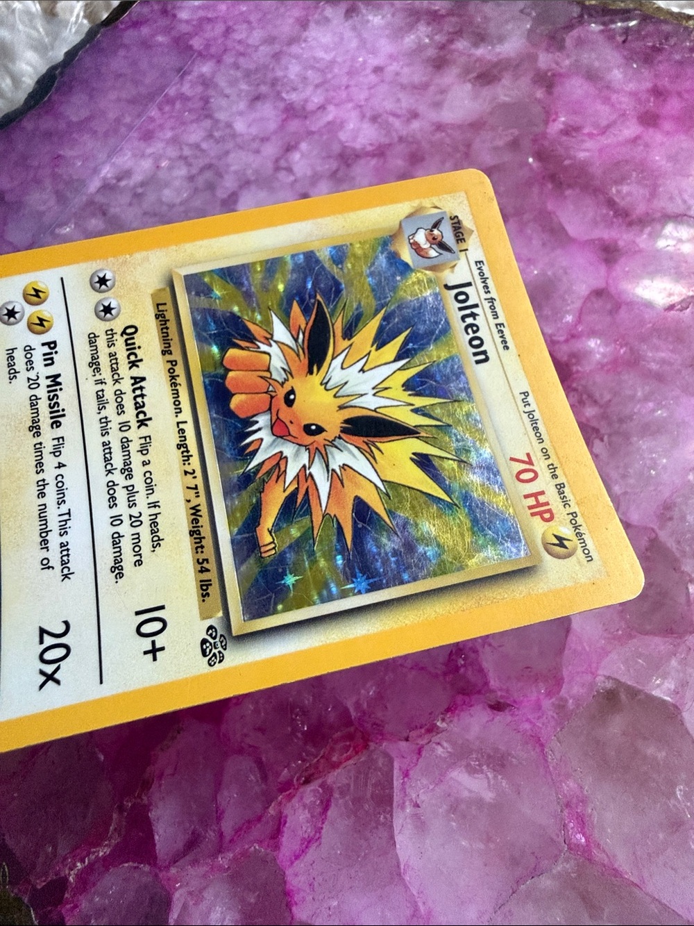 Wizards Jolteon Jungle 4/64 Holo Rare English 70 HP Stage1 (From 1999) - Picture 7 of 9